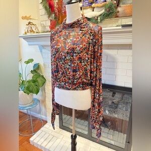 Free People Multicolor Patterned Blouse